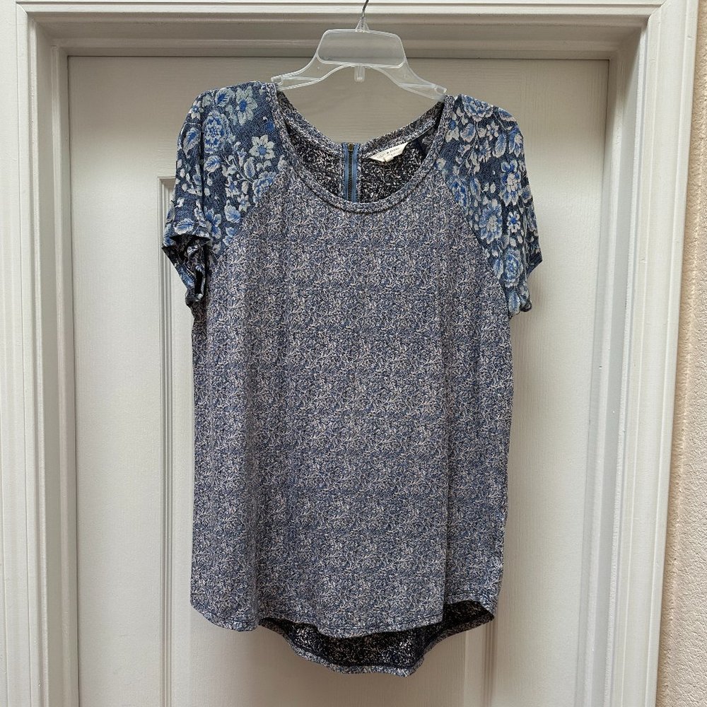 Lucky Brand mixed material top